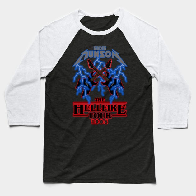 Eddie Munson - The Hellfire Tour Baseball T-Shirt by Tee Arcade